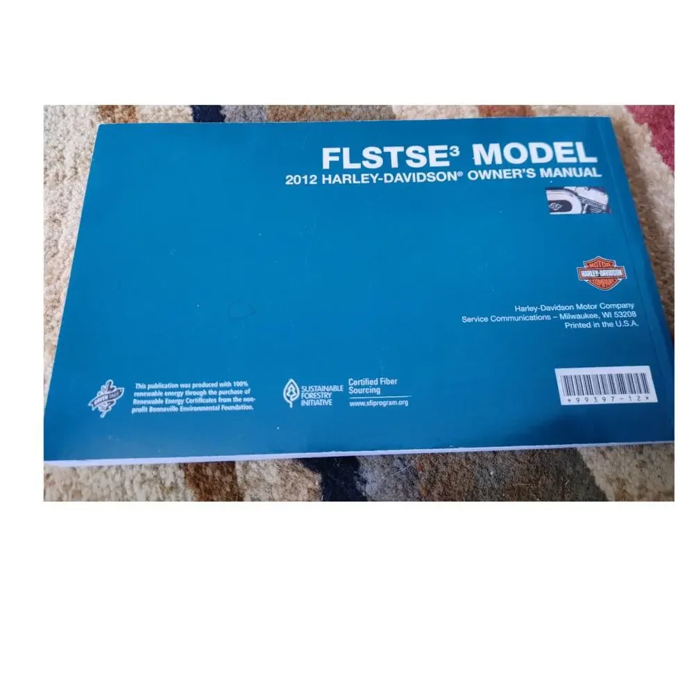 Harley-Davidson 2012 FLSTSE 3 Model Owner's Manual